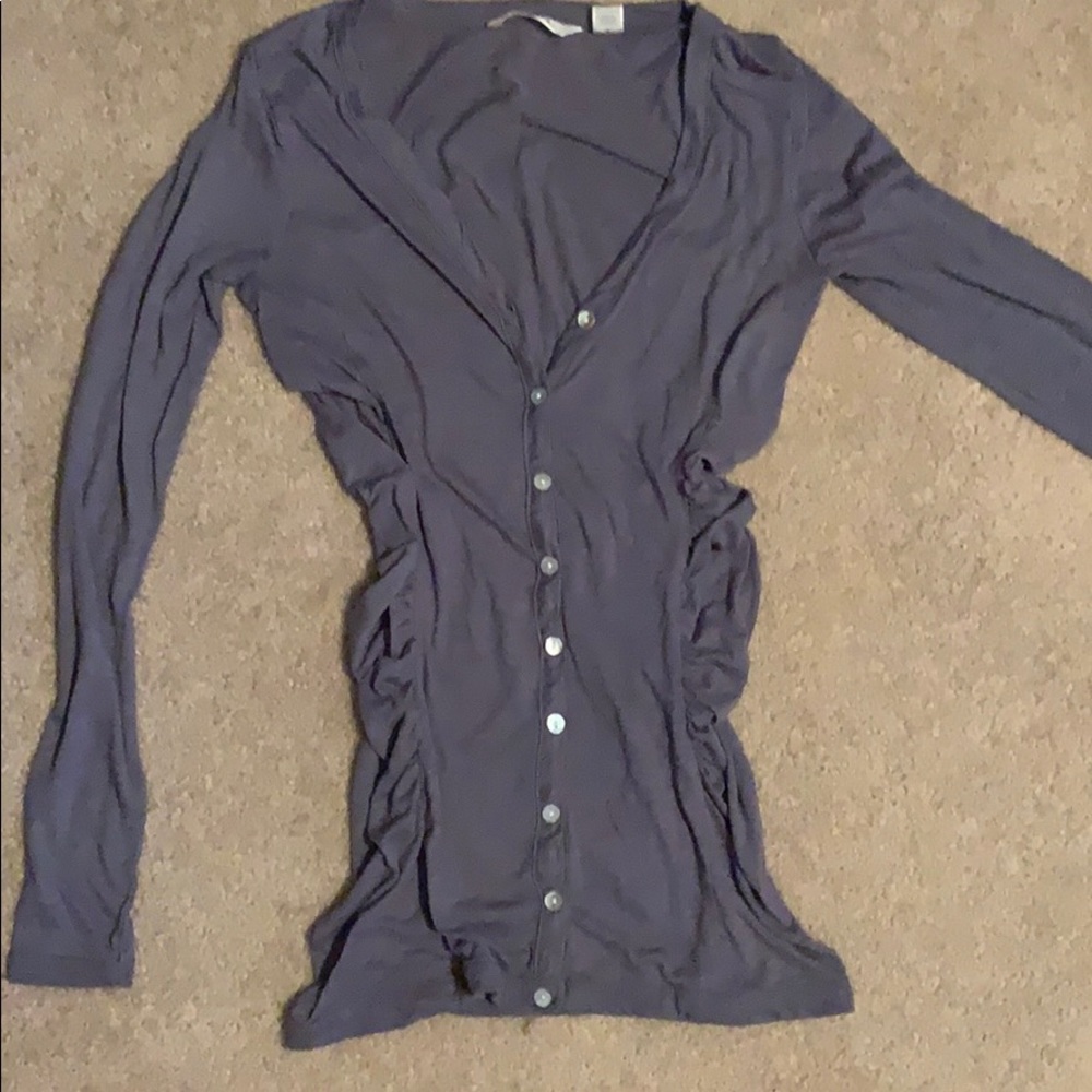 Grey button up shirt